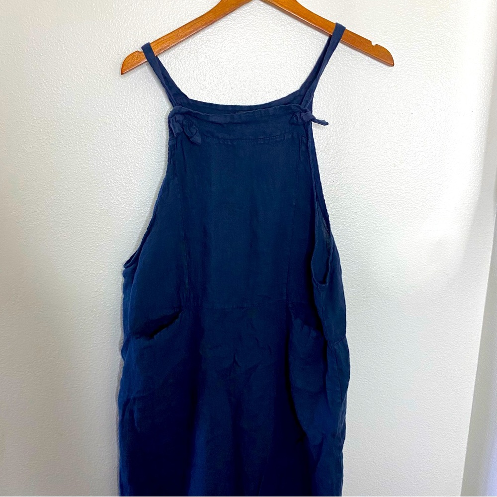 Saga Overalls Dress Womens Boho Bohemian Pockets Lagenlook minimalist
